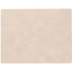 LINDDNA Tischset Nupo M Square Leder Beige Sand (Medium)