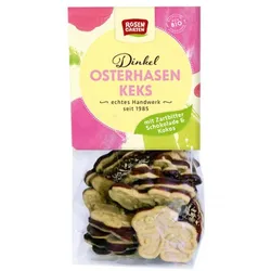 Rosengarten Dinkel-Osterhasen-Kekse Zartbitter-Kokos bio
