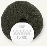 Sandnes Garn Tweed recycled ca. 175 m col. 9585 olivengronn 50 g