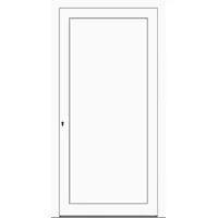 LAGER Kunststoff Nebeneingangstür "DIANA-Q" 71 mm kurze Lieferzeit Weiß RAL 9016 beidseitig innen öffnend DIN links