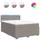vidaXL Boxspringbett 140 x 200 cm Taupe