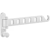 JOOM Kleiderhaken Klappbar,Wand Kleiderständer Klappbar, 180° Drehbare Wand Kleiderständer Klappbar Kleiderstange Klapphaken für Waschküche Balkon Badezimmer (weiß)