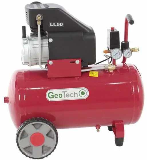 GeoTech AC 50-10-25C - Elektrischer Kompressor - Motor 2.5 PS, 50 Liter