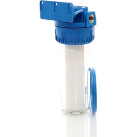 Naturewater NW-BR10A 1 Stufen Wasserfilter, 5 μ, 20,67 mm (1/2") Filtereinsatz, Ø60 mm PP Kartusche, Filter Wandhalterung, Filterschlüssel, Sedimentfilter