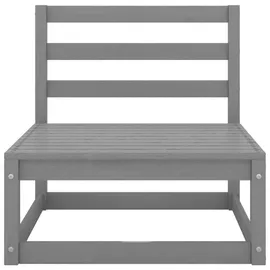 vidaXL Garten-Lounge-Set 7-tlg. grau Kiefer