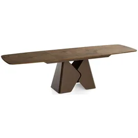WFL GROUP Vanta 180 x 90 x 76 cm ausziehbar Eiche braun