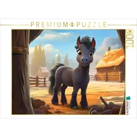 Calvendo Puzzle Pony Black Max auf dem Ponyhof 1000