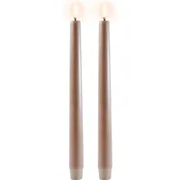 UYUNI LIGHTING Uyuni LED Tafelkerze 25 cm khaki 2 St.