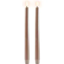 UYUNI LIGHTING Uyuni LED Tafelkerze 25 cm khaki 2 St.