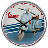 Nostalgic-Art Retro Wanduhr, Ø 31 cm, Vespa – Iconic – Geschenk-Idee für Roller-Fans, Original Lizenzprodukt (OLP), Große Küchenuhr, Vintage Design