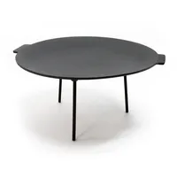 Wiltec Dutch Oven Grillplatte Ø 44 cm Gusseisen schwarz