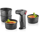 GEFU Crème Brûlée-Set 5-tlg. ZUCA | B/H/T ca. 3.50x13.00x9.00