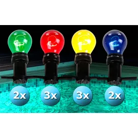 ETC Shop Lichterkette Terrassen Außen Beleuchtung Garten Party Lampen bunt