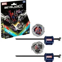 Beyblade X Marvel Collab Spider-Man 3-60F vs. Venom 3-80N Multipack Set