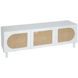 Atmosphera Fernsehkommode 140 x 41,7 x 50 cm Weiß MDF
