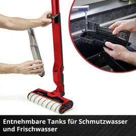 Einhell CLEANEXXO Akku-Hartbodenreiniger rot