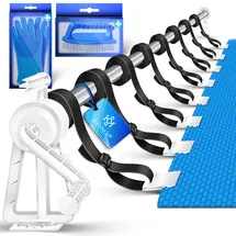 Kesser KESSER® Pool Aufroller Premium Aufrollsystem 1,05m - 6,15 m für Solarplane mobiles Aufrollvorrichtung für Poolplane & Abdeckung inkl. Bänder, Bürste & Handschuhe witterungsbeständiges Material