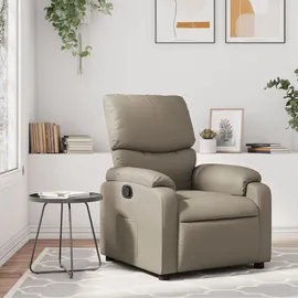 vidaXL Relaxsessel Modell 25 Kunstleder 99 x 99 x 99 cm Cappuccino-Braun mit verstellbarer Rückenlehne