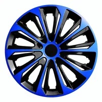 NRM Radkappen STRONG DUO, 14 in Zoll, Radzierblenden für Stahlfelgen Satz 4er 14" blau|schwarz