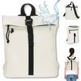 New Rebels Tim Fashion small Damenrucksack Creme Weiss/Schwarz