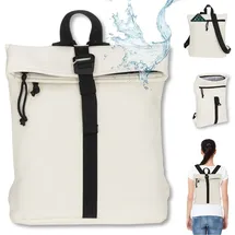 New Rebels Tim Fashion small Damenrucksack Creme Weiss/Schwarz