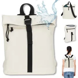 New Rebels Tim Fashion small Damenrucksack Creme Weiss/Schwarz