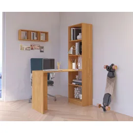 akord furniture factory AKORD SMART Erle Schreibtischbibliothek B125 x H180 x T50 cm