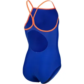 Arena Light Drop Badeanzug Neon Blue/Team Orange 128
