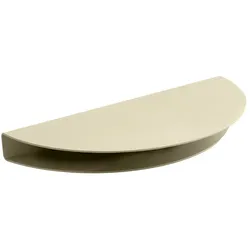 MOEBE - Half Moon Wandregal, 20 x 40 cm, Stahl, sand