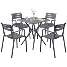 deluke NORA Set 4-tlg. Dunkelgrau