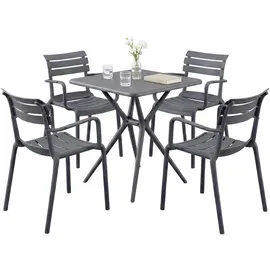 deluke NORA Set 4-tlg. Dunkelgrau