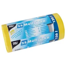 Papstar Müllsäcke, HDPE 120 l gelb