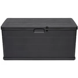 Kreher Kissenbox 340 Liter Holz Optik Anthrazit