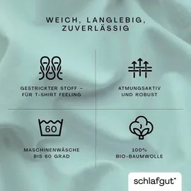 schlafgut Casual 140 x 200 - 160 x 200 cm petrol light