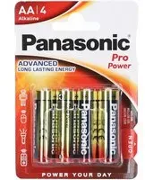 Panasonic Batteries Pro Power AA4 Piles 4 pc(s)