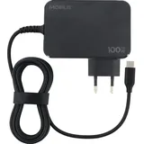 Mobilis Energia Charger 100W USB-C GaN Netzteil Laptop-Tablet 1,8m Kabel Schwarz