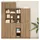vidaXL Highboard 30 x 42,5 x 185 cm Artisan Eiche / Schwarz