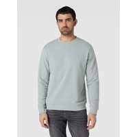 Sweatshirt mit Label-Stitching Modell 'BAARO', Mint, S