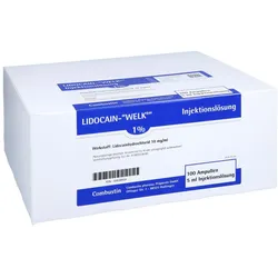 Lidocain Welk 1% Injektionslösung Ampull 100X5 ml