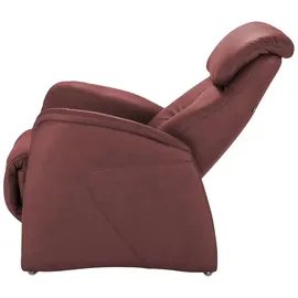 Hukla Relaxsessel Pierre Leder 88 x 117 x 87 cm Rot elektrisch