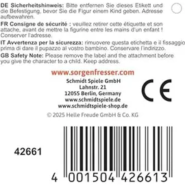 Schmidt Spiele Sorgenfresser Boogie Woogies, TakTak, 22 cm, Plüsch, Limited Edition