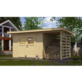 Weka Gartenhaus 179 A 3,85 x 2,40 m natur