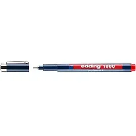 edding 1800 Fineliner rot 0,35 mm, 1 St.