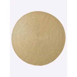 Teppich HEINE HOME Gr. 1, beige (natur), H:10mm Ø:91cm, Sisal, Teppiche