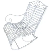 Garden Pleasure Tambo Schaukelstuhl 57 x 99,5 x 84 cm weiß