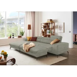 W.Schillig Eckcouch Chenille 3-Sitzer Grau