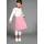Kidsworld Bolero, Kleid & Leggings in pink / weiß), | Gr.: 140/146