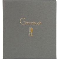 Goldbuch Gästebuch Cheers, GRAU