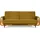 konsimo® Schlafcouch 3-Sitzer Gelb