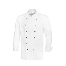 BP Kochjacke (Kugelknöpfe nicht inbegriffen) - Langarm - Normale Passform - Größe: 42 - Farbe: weiß